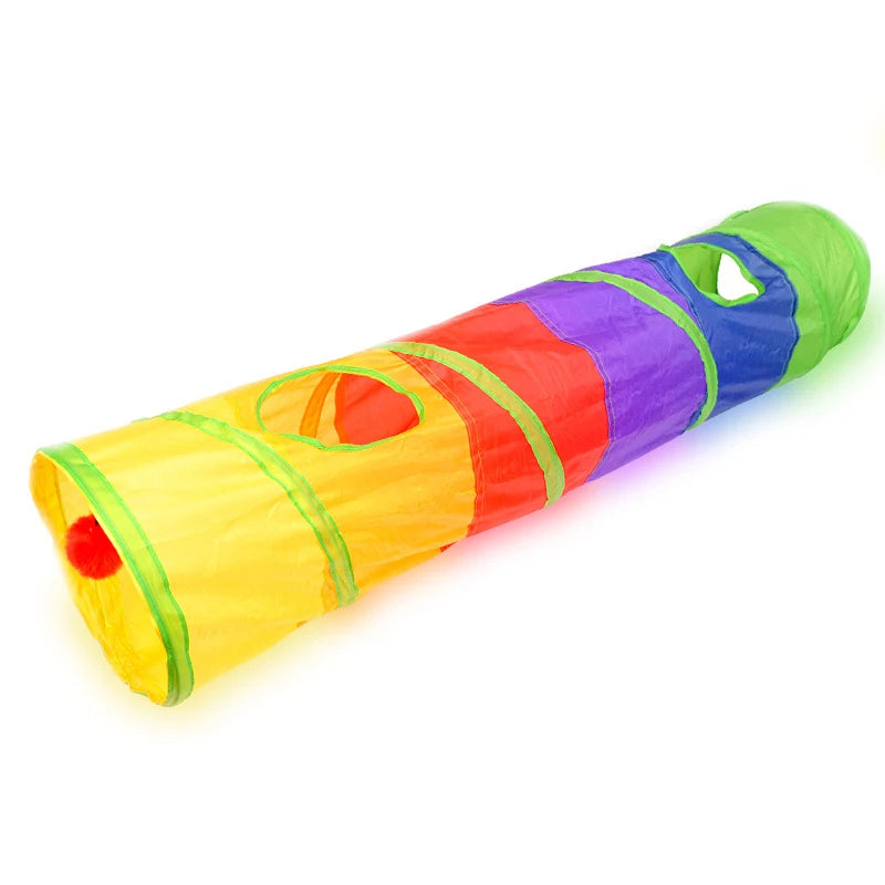Cat Tunnel Pet Tube Collapsible Play Toy Indoor Outdoor and Kitty or Puppy Toys for Exercising, Hiding or Training
