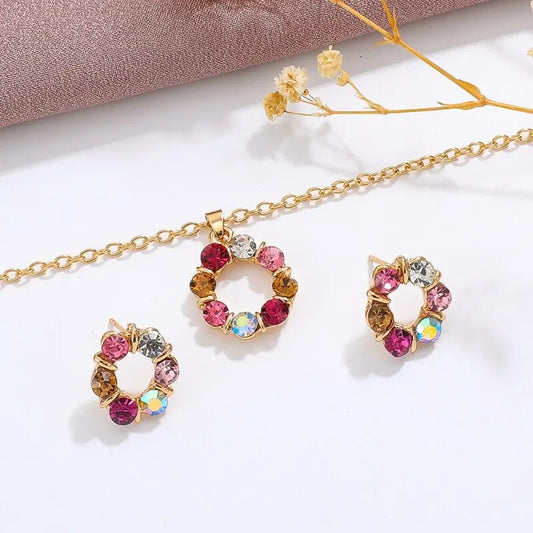 3pcs Gold Circle beauty set