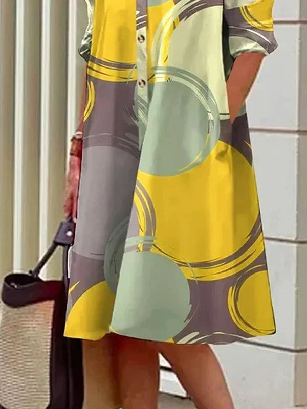 Women‘s Dress Long Sleeves Buttoned