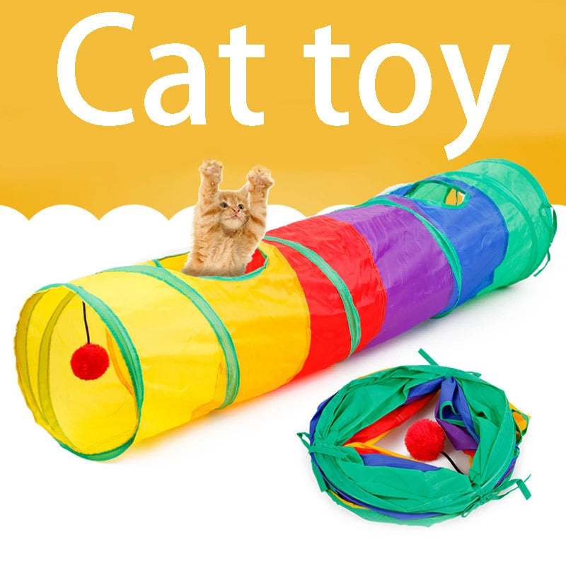 Cat Tunnel Pet Tube Collapsible Play Toy