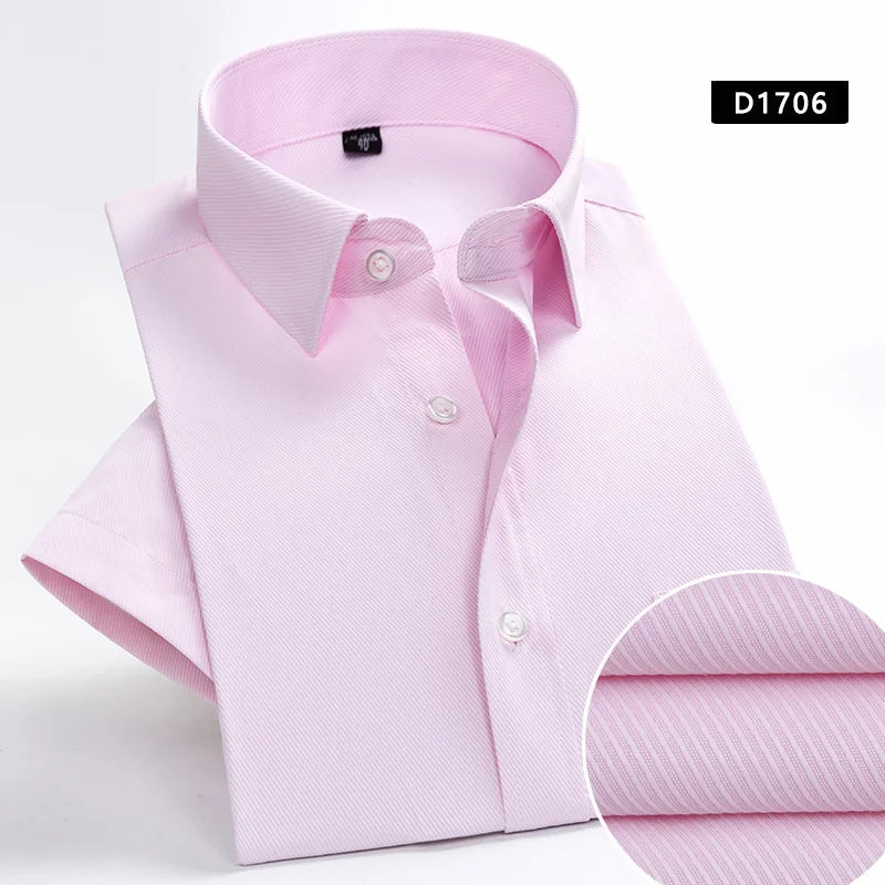 Short Sleeve Dress Shirt Slim Fit