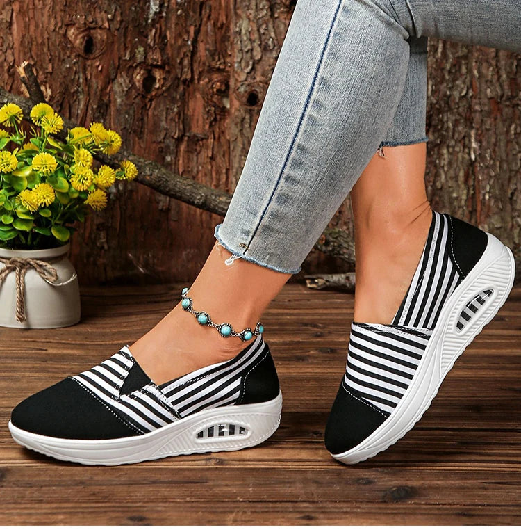 Women's Heels Sneaker New Wedges Heeled Casual Shoes Elegant Casual Sneakers