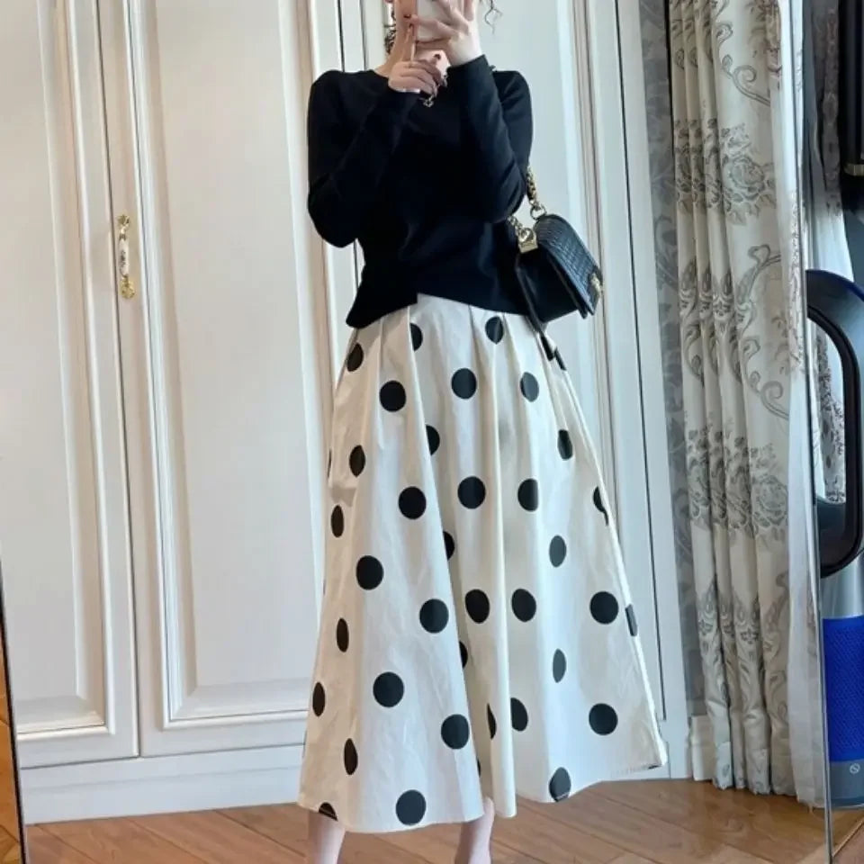 Chic and Elegant High Waist  Skirt - Vintage