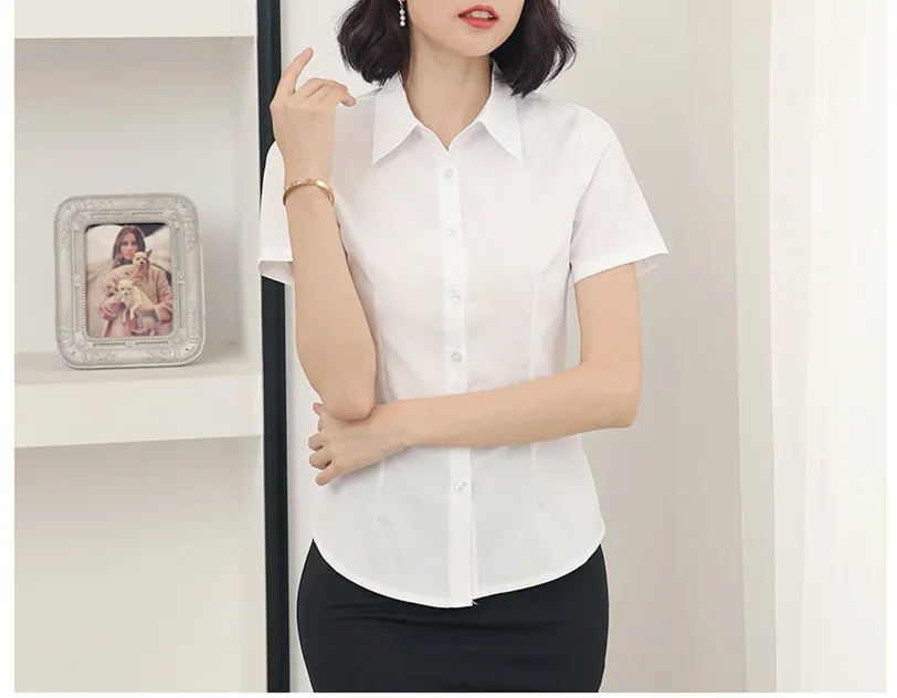 Fashion V-neck shirt Short Sleeve