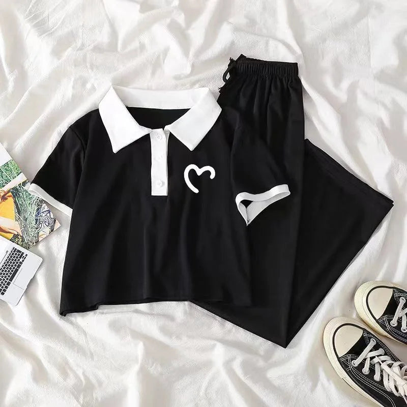 Teenagers Summer Girls Clothing Sets New Fashion Track suit