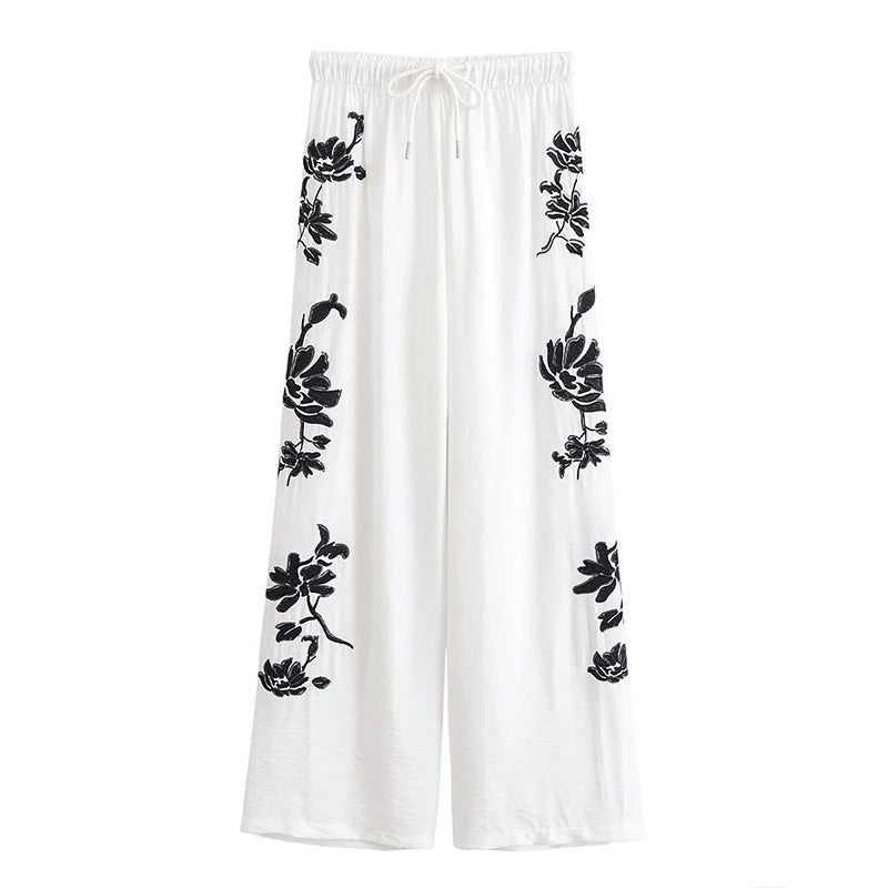 Tied Casual Pants 2 Pieces Sets