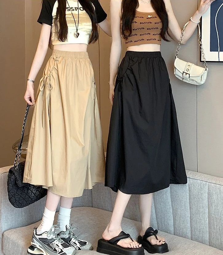 Skirts For Women Drawstring Cargo