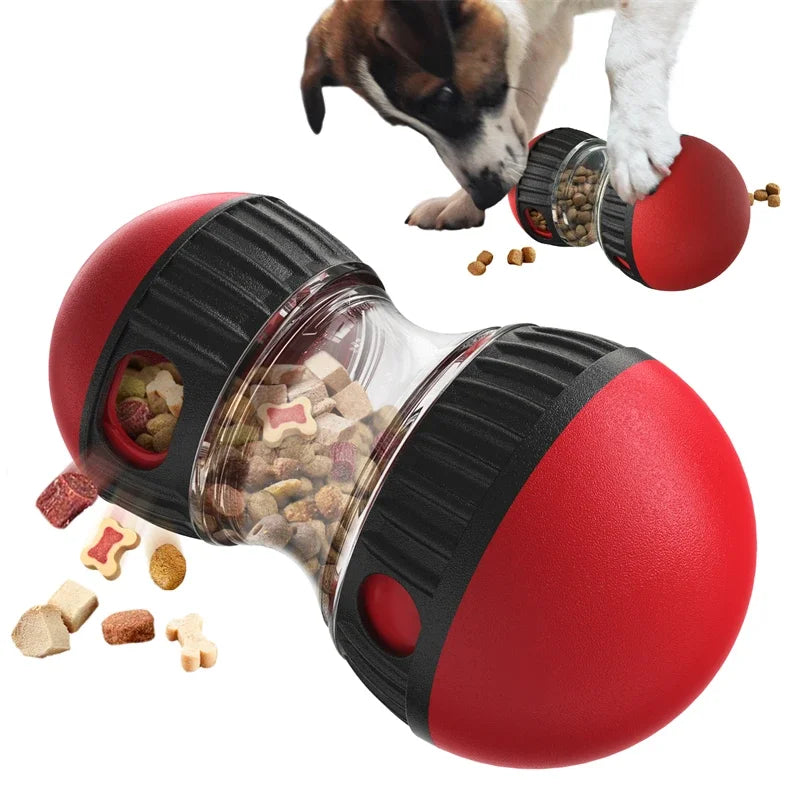 Dog Toys that Increase Intelligence /Elliptical Track Rolling Ball with Leaky Food opening