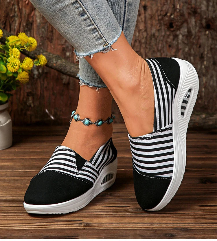 Women's Heels Sneaker New Wedges Heeled Casual Shoes Elegant Casual Sneakers