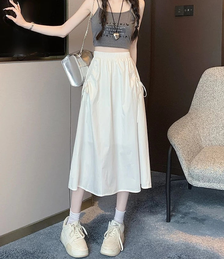 Skirts For Women Drawstring Cargo