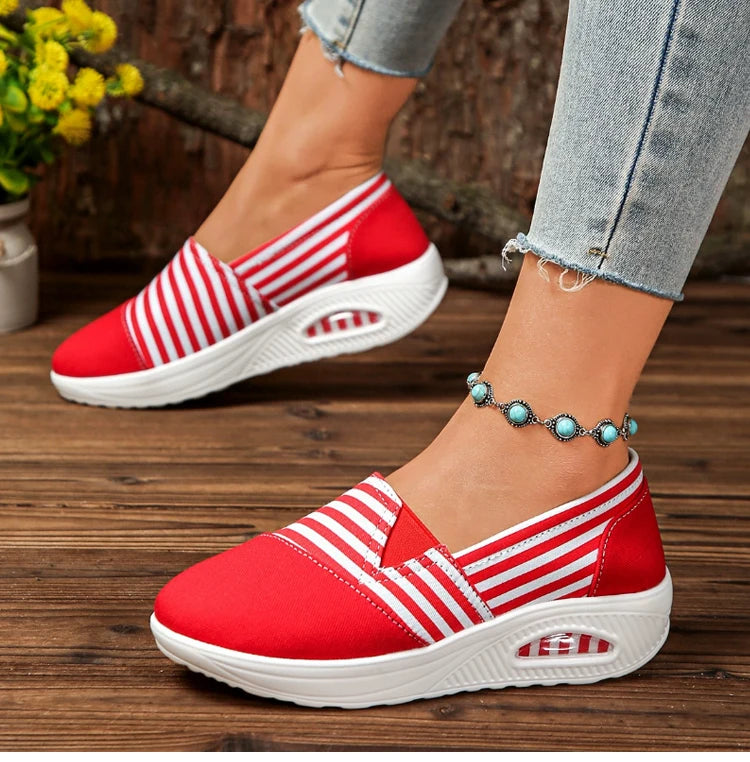 Women's Heels Sneaker New Wedges Heeled Casual Shoes Elegant Casual Sneakers