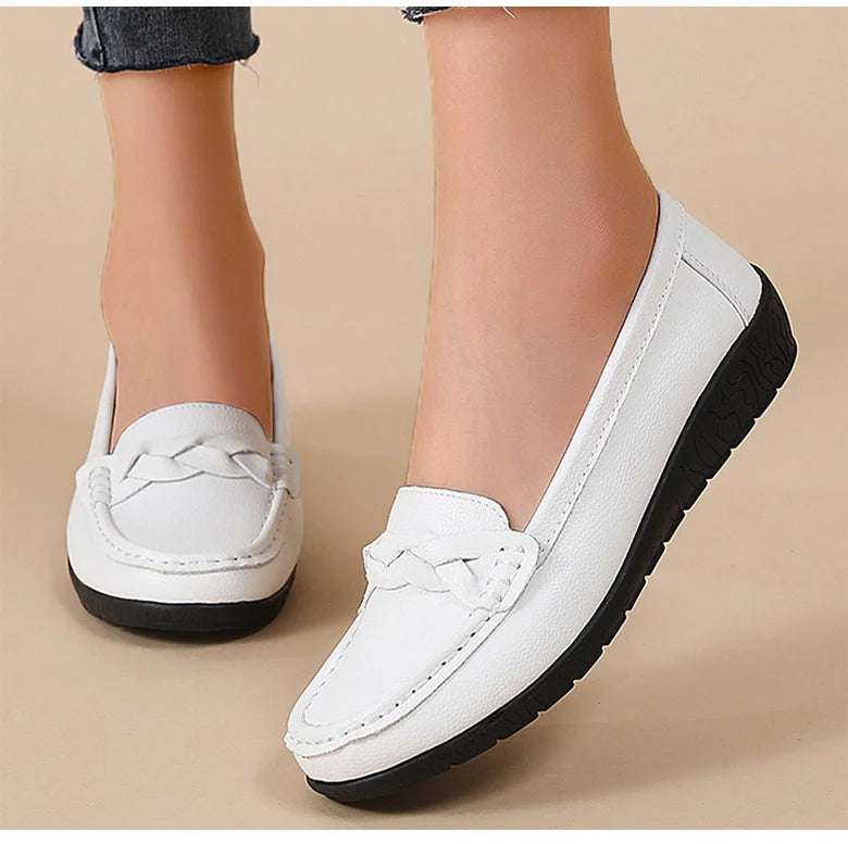 New Soft Leather Flat Shoes
