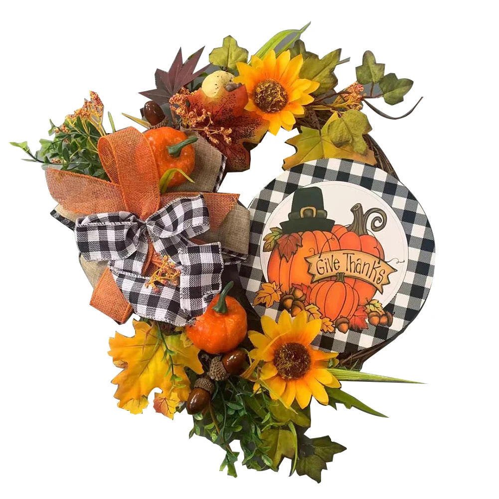 Ara's Thanksgiving Garland Door Hanger