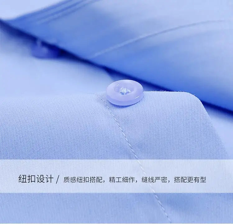 New Men's Dress Shirt Classic Solid