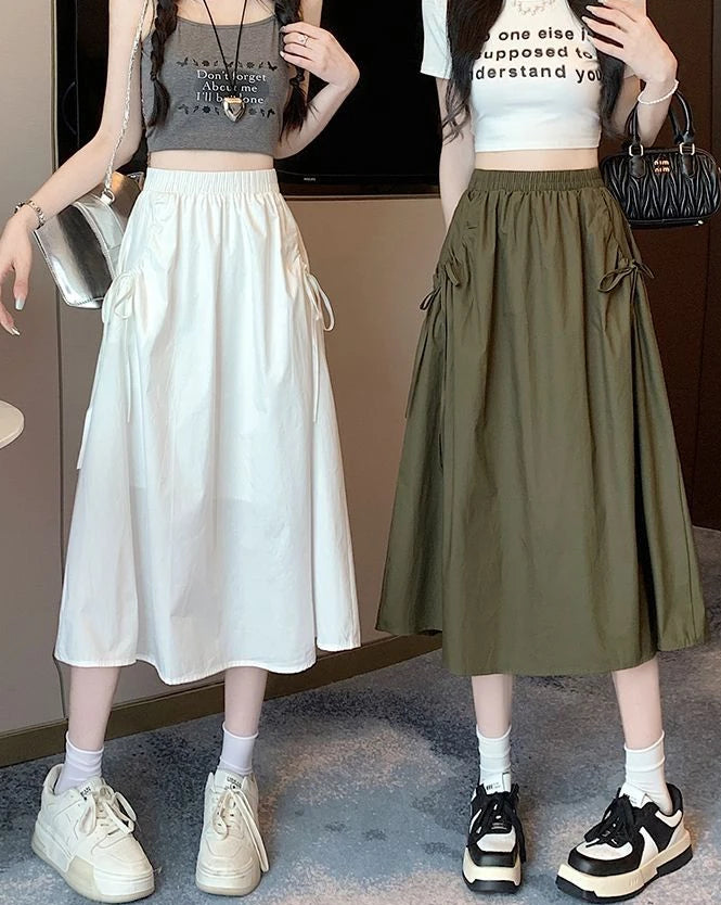 Skirts For Women Drawstring Cargo