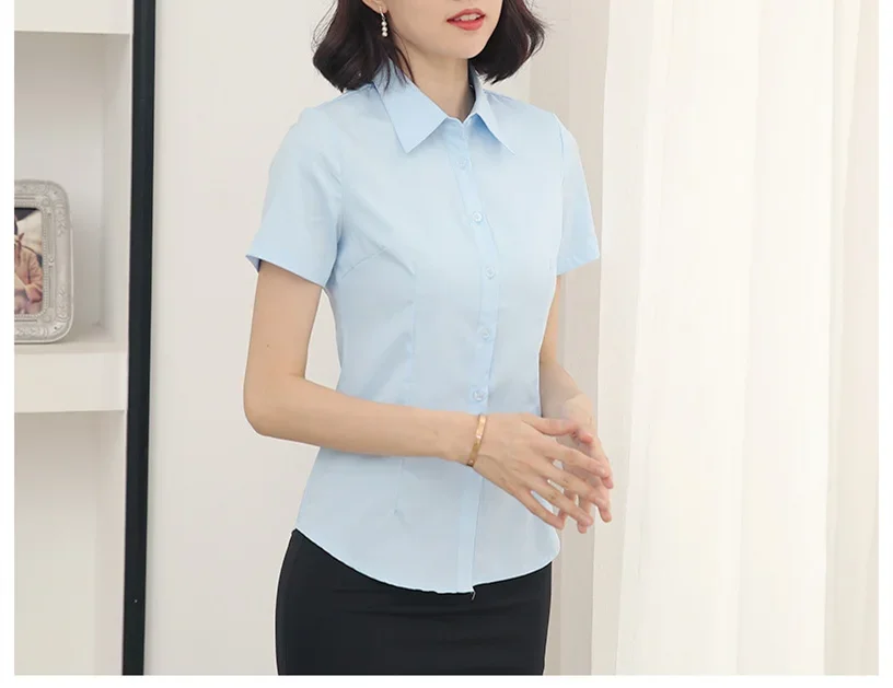 Fashion V-neck shirt Short Sleeve