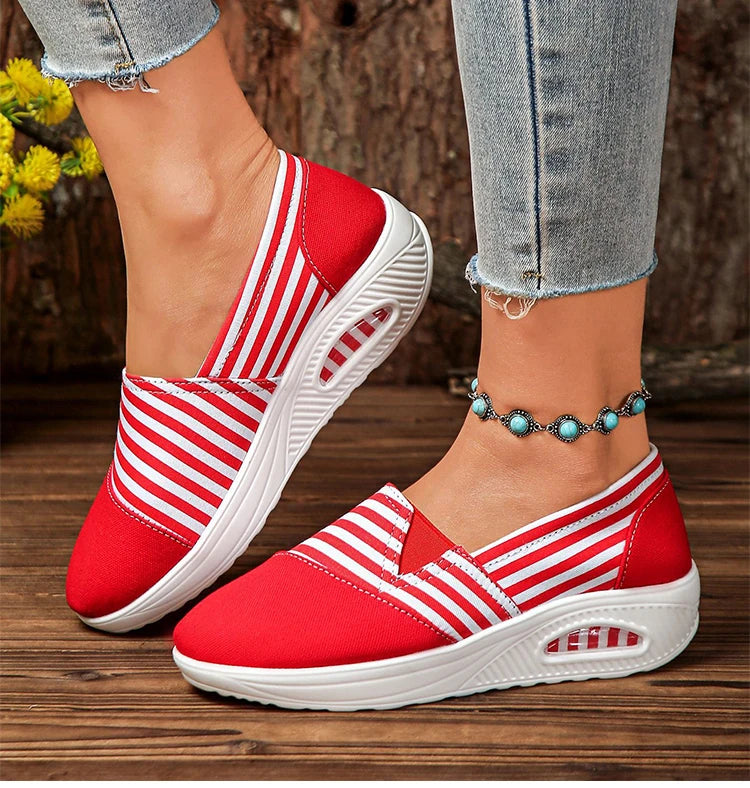 Women's Heels Sneaker New Wedges Heeled Casual Shoes Elegant Casual Sneakers