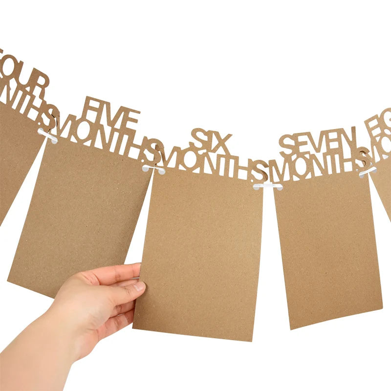 Baby 1st Birthday Decoration Photo Banner