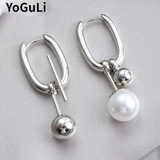 Modern Jewelry Elegant Temperament Metal Geometric Earrings For Women Party Gifts Simply Design Ear Accessories Hot Selling
