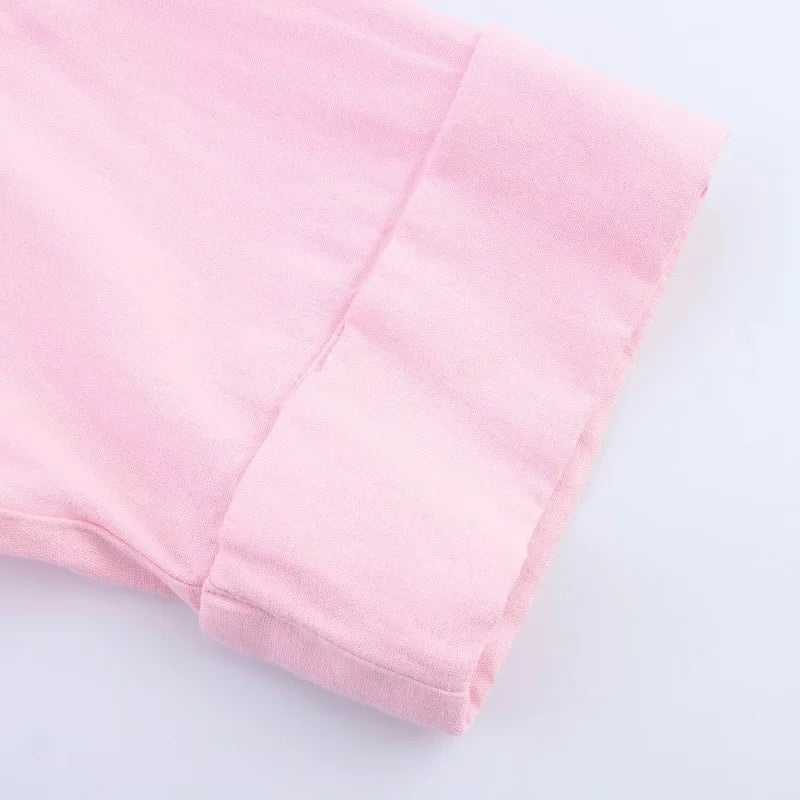 MUJER Women's Striped Oversize Shirts