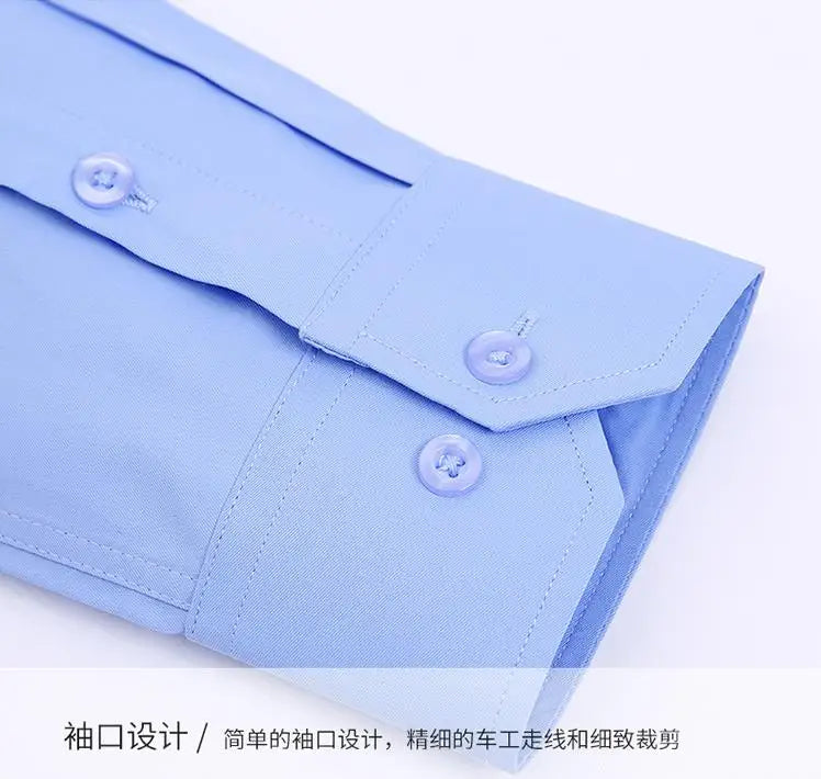 New Men's Dress Shirt Classic Solid