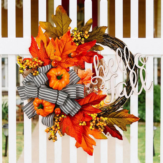 Ara's Thanksgiving Garland Door Hanger