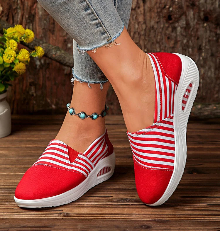 Women's Heels Sneaker New Wedges Heeled Casual Shoes Elegant Casual Sneakers