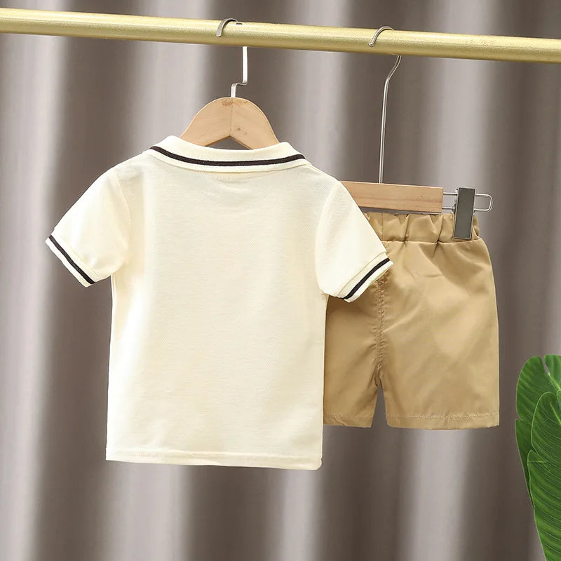 Baby Boy Clothes Set T-shirt+Shorts Kids Boy Summer Clothes