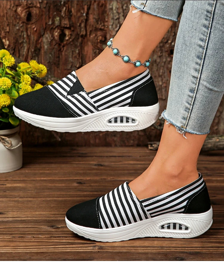 Women's Heels Sneaker New Wedges Heeled Casual Shoes Elegant Casual Sneakers