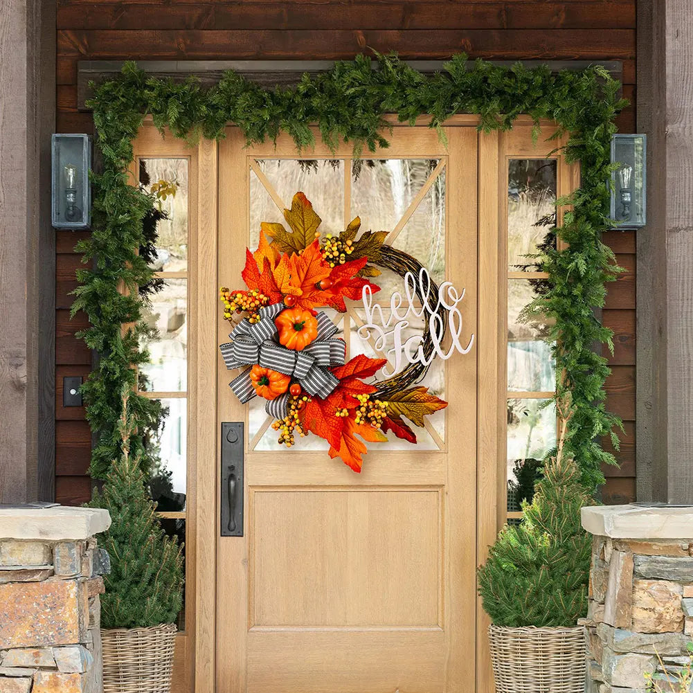 Ara's Thanksgiving Garland Door Hanger