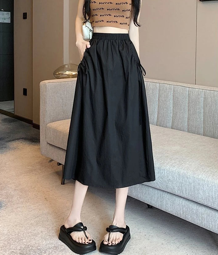 Skirts For Women Drawstring Cargo