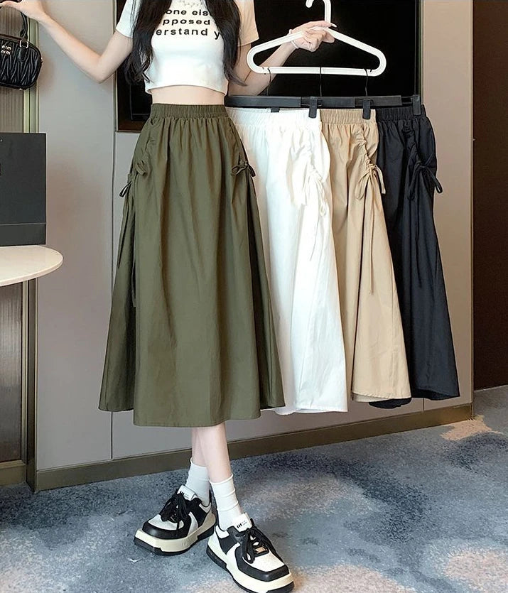 Skirts For Women Drawstring Cargo