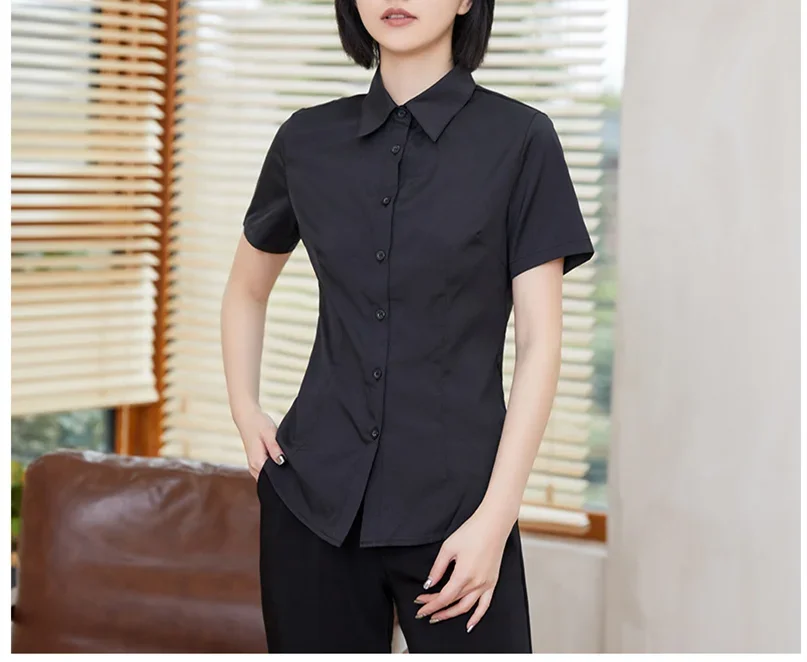 Fashion V-neck shirt Short Sleeve