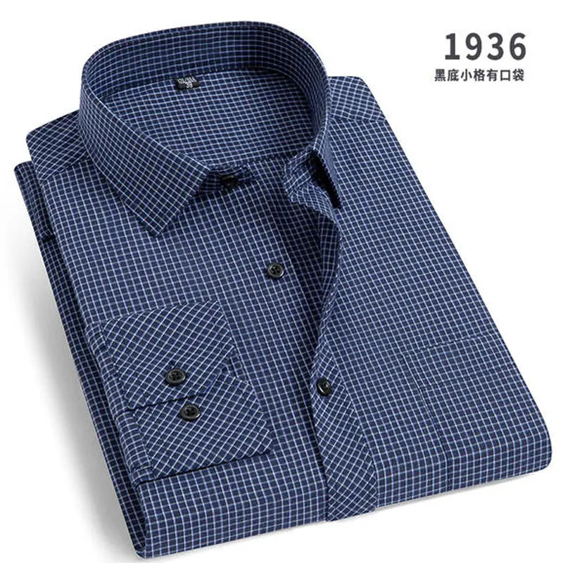 New Men's Dress Shirt Classic Solid