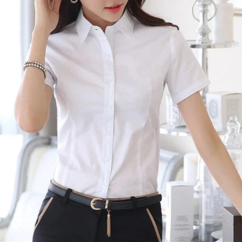 Fashion V-neck shirt Short Sleeve