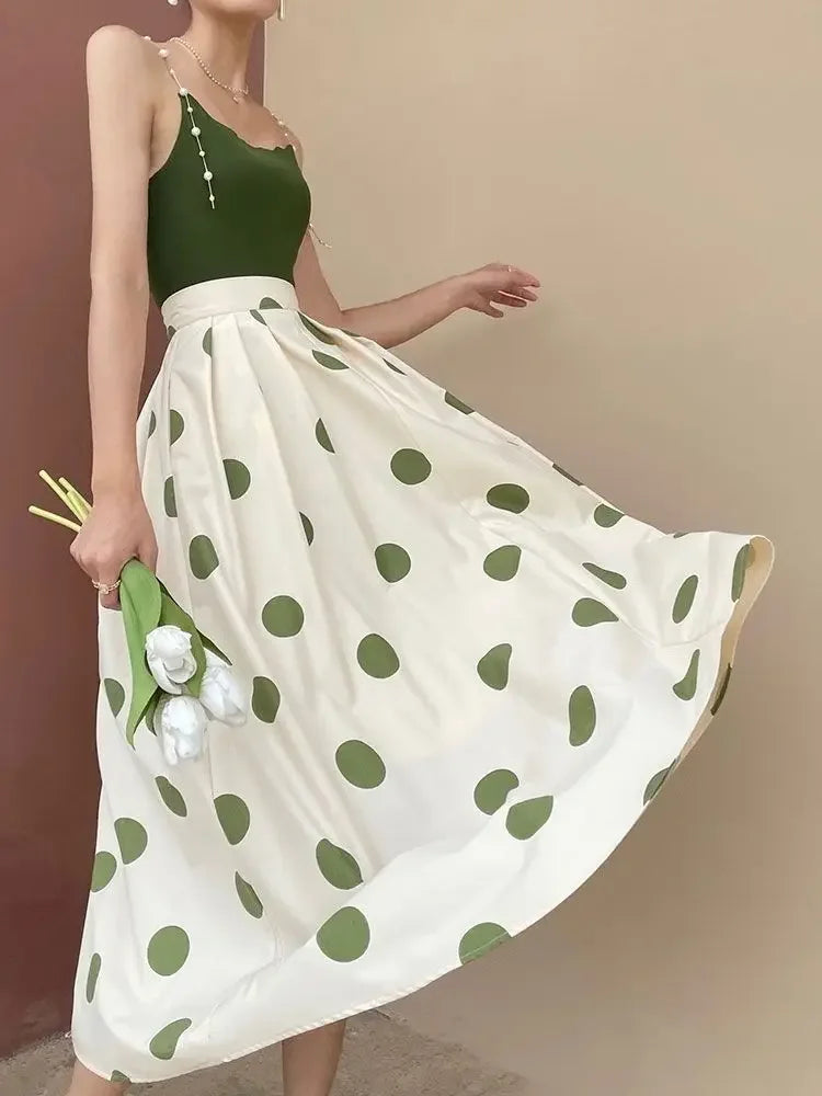 Chic and Elegant High Waist  Skirt - Vintage