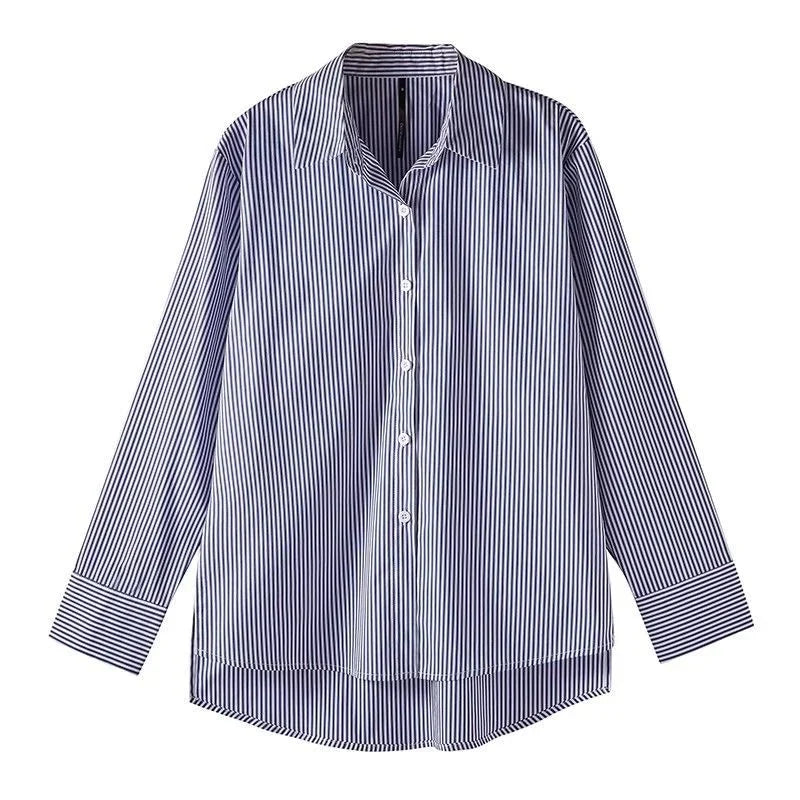 Classic Striped Spring or Autumn Blouse