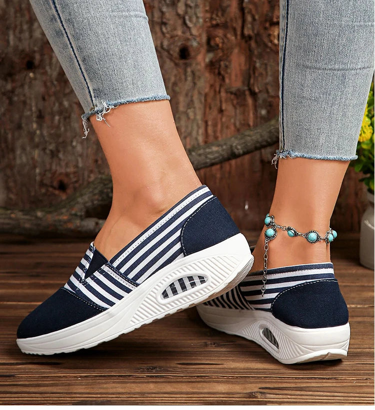 Women's Heels Sneaker New Wedges Heeled Casual Shoes Elegant Casual Sneakers