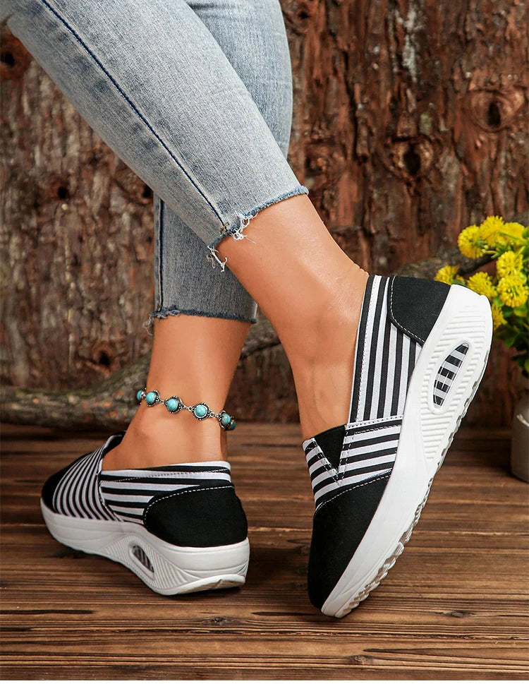 Women's Heels Sneaker New Wedges Heeled Casual Shoes Elegant Casual Sneakers