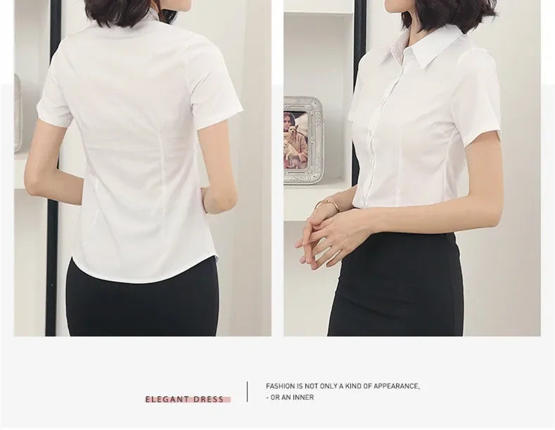 Fashion V-neck shirt Short Sleeve