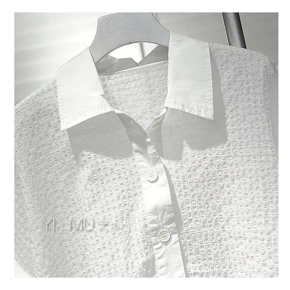 Loose Slim Drawstring Shirt