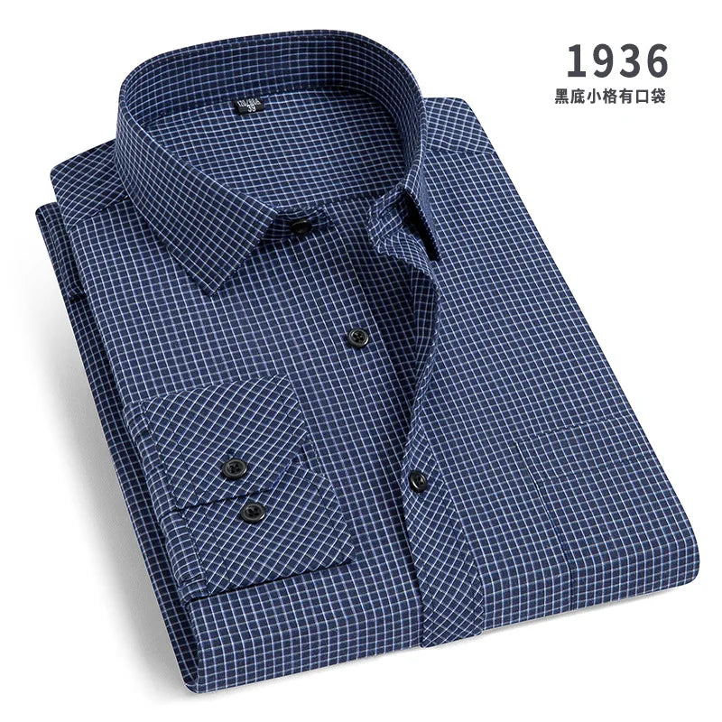 New Men's Dress Shirt Classic Solid