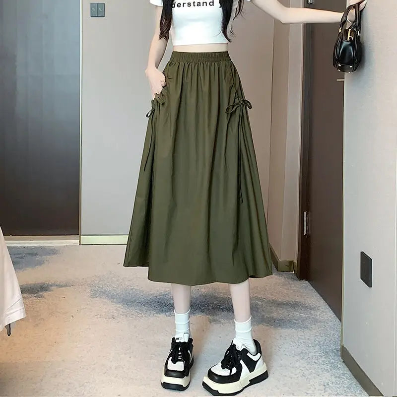 Skirts For Women Drawstring Cargo