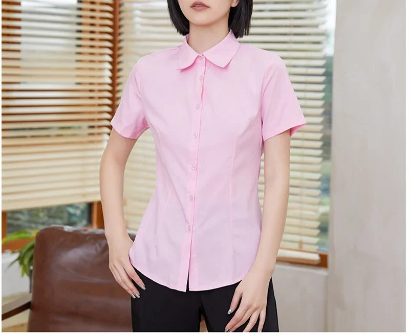 Fashion V-neck shirt Short Sleeve