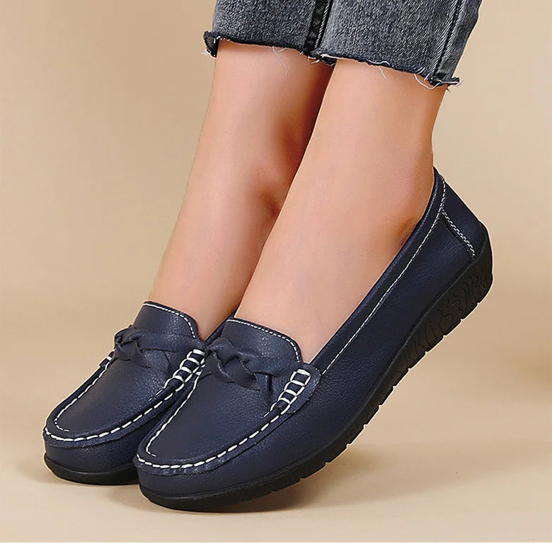 New Soft Leather Flat Shoes