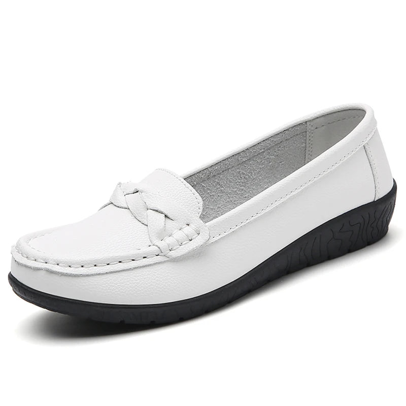 New Soft Leather Flat Shoes