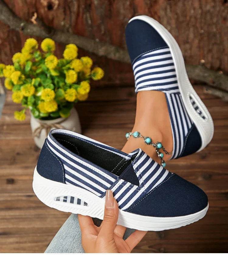 Women's Heels Sneaker New Wedges Heeled Casual Shoes Elegant Casual Sneakers