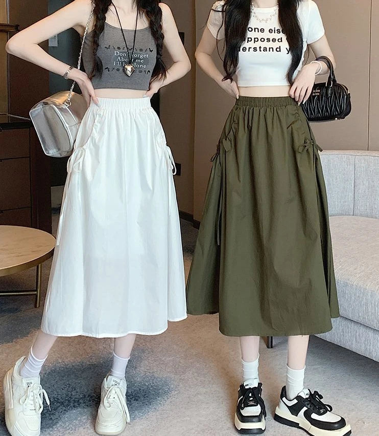 Skirts For Women Drawstring Cargo