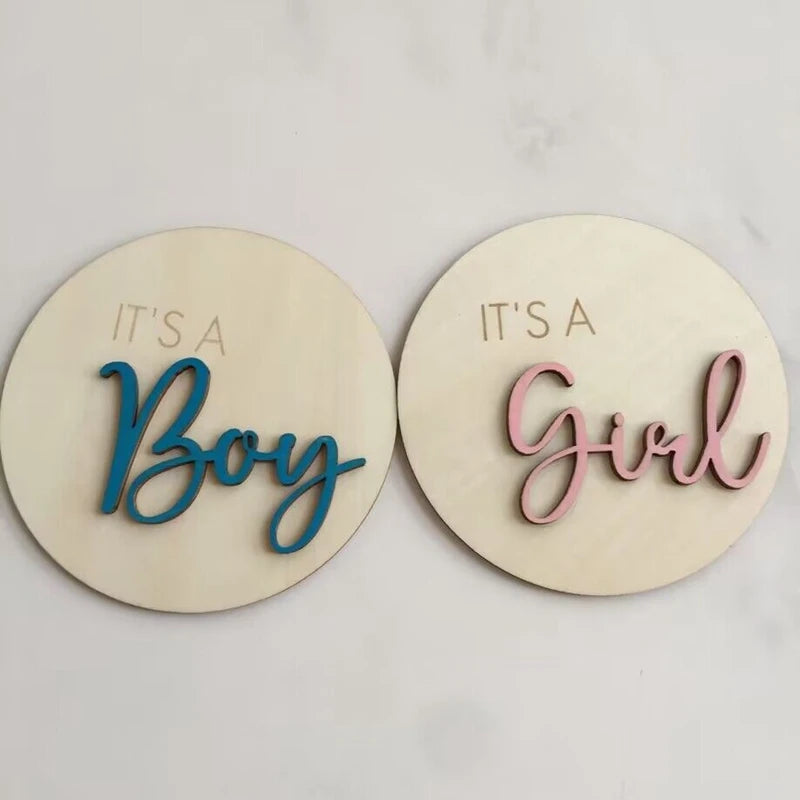 Boho Wooden Gender reveal
