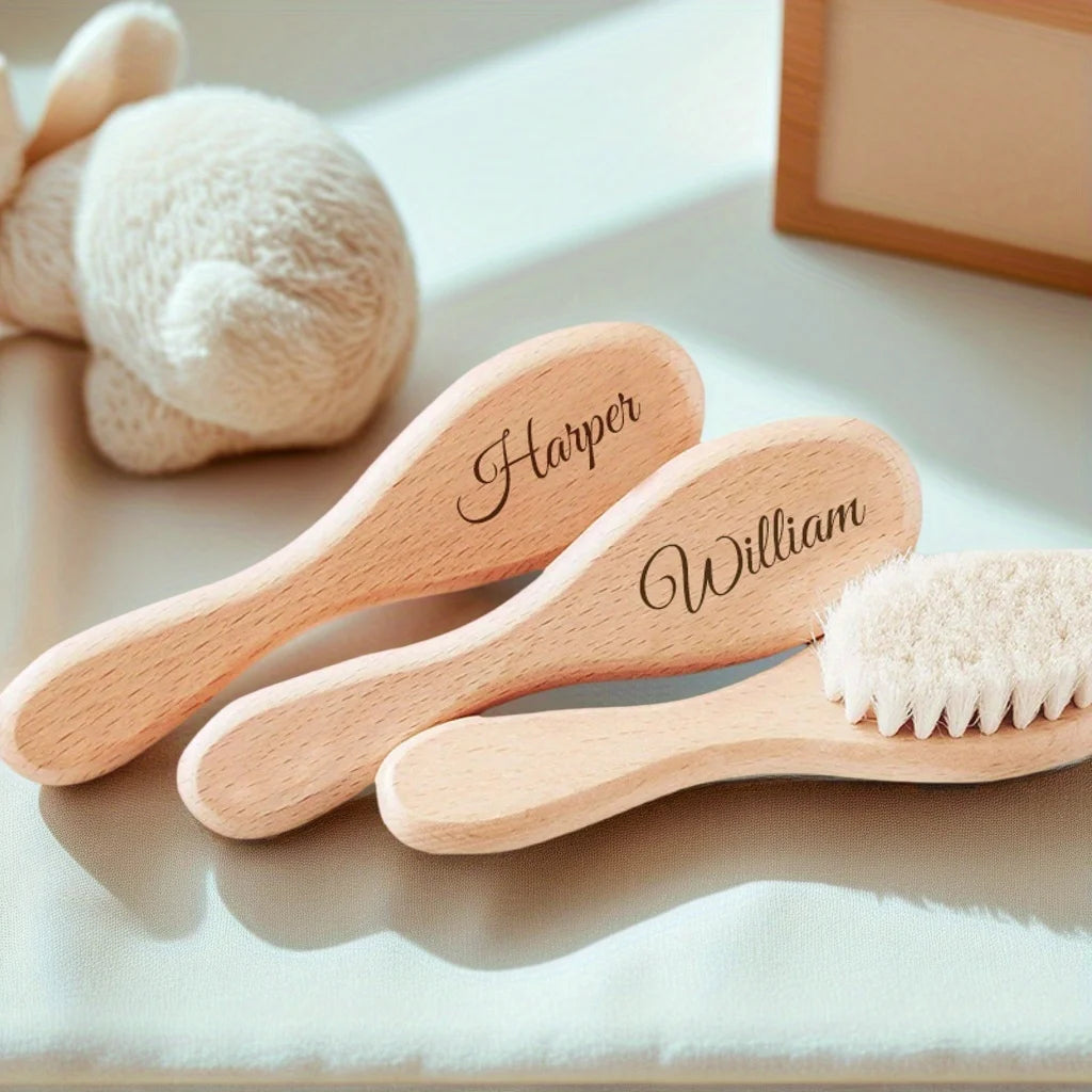 Custom Engraved Baby Brush a Keepsake for Newborns The Perfect Present for New Mothers